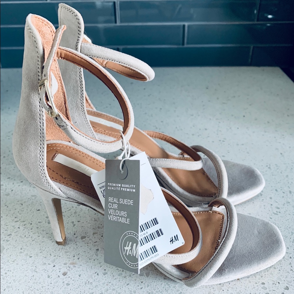 H&M Suede Nude High Heels